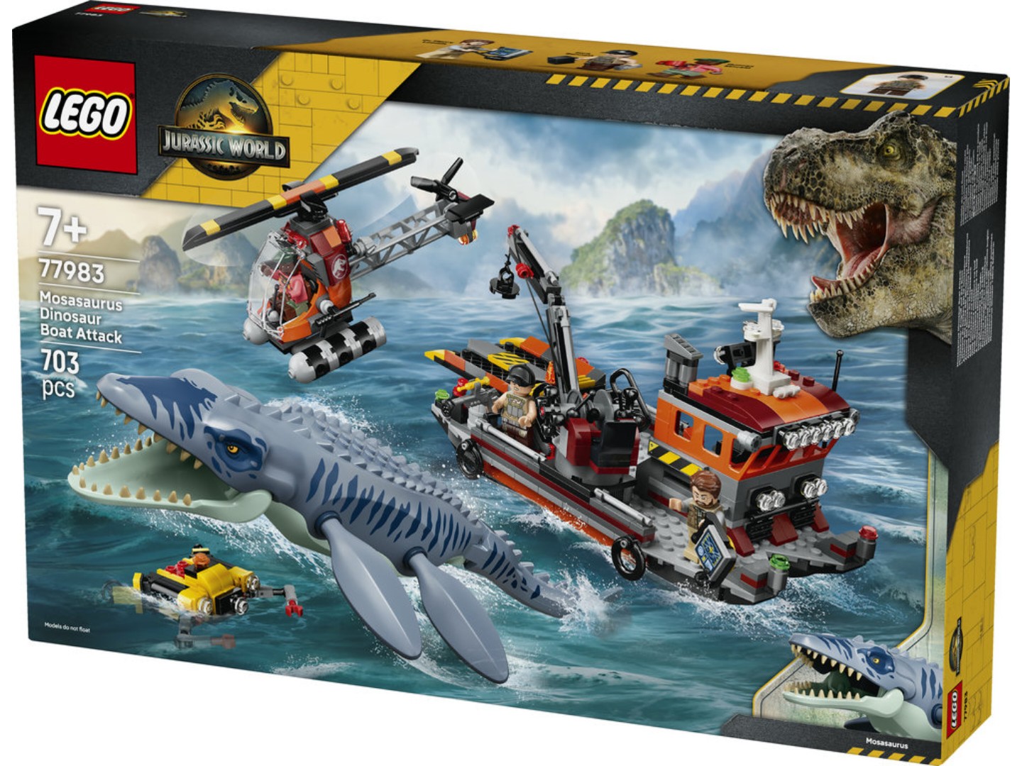 Конструктор LEGO Jurassic World Напад мозазавра на човен (77983) — фото 13