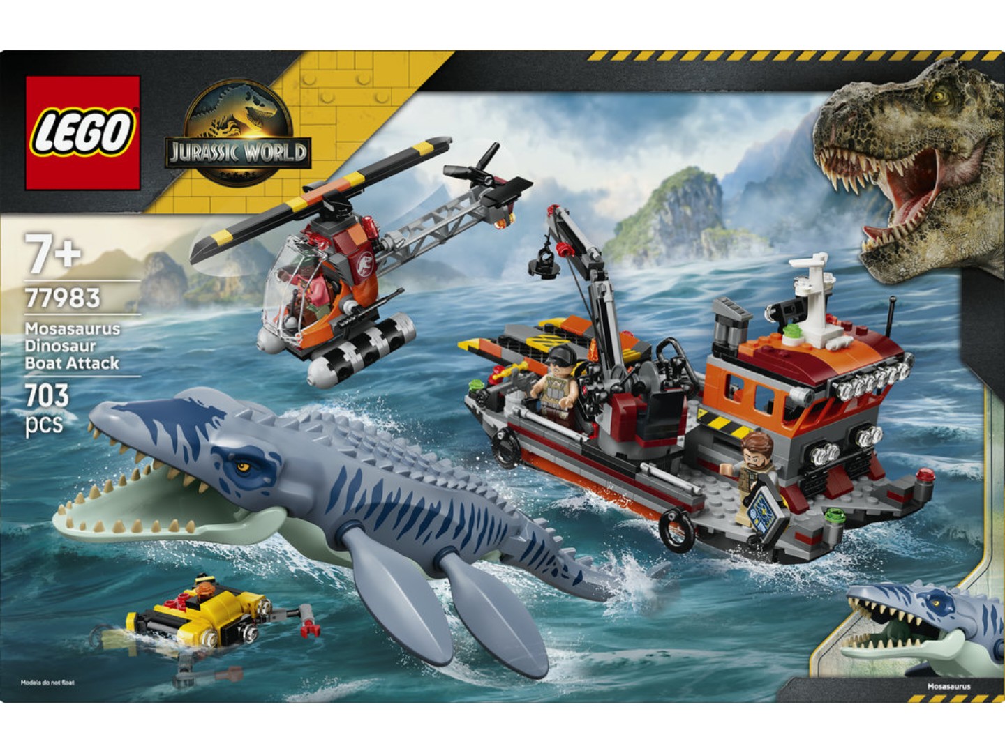 Конструктор LEGO Jurassic World Напад мозазавра на човен (77983) — фото 12