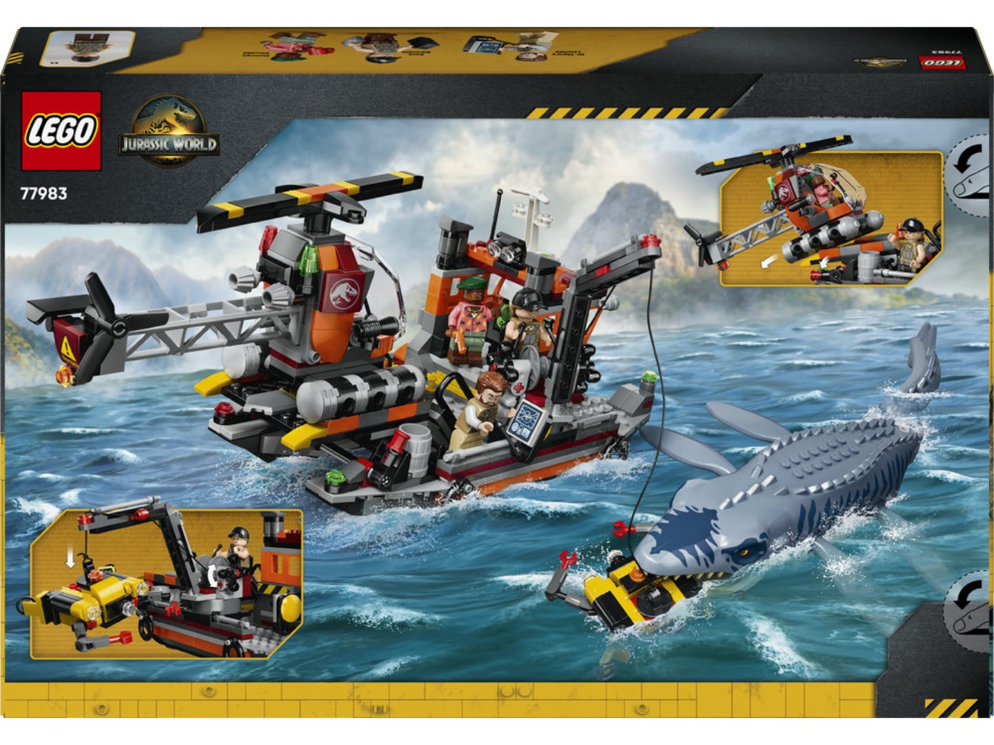 Конструктор LEGO Jurassic World Напад мозазавра на човен (77983) — фото 2
