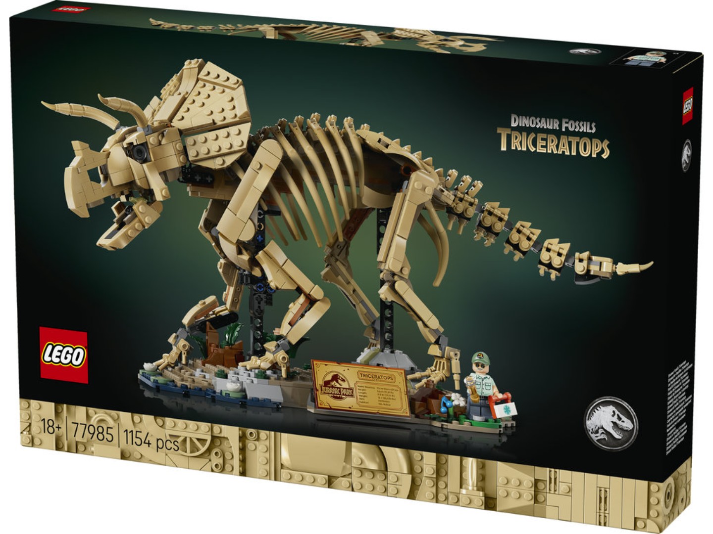 Конструктор LEGO Jurassic World Скамʼянілості динозаврів: трицератопс (77985) — фото 13