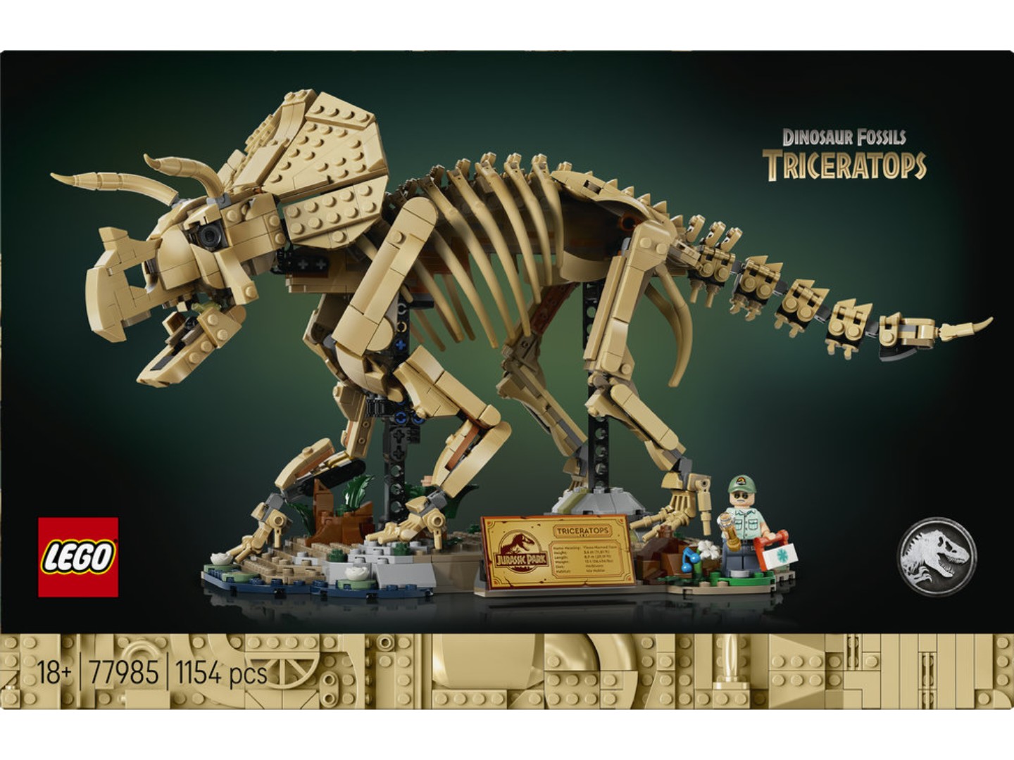 Конструктор LEGO Jurassic World Скамʼянілості динозаврів: трицератопс (77985) — фото 12