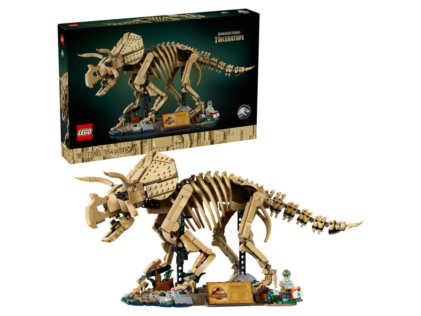 Конструктор LEGO Jurassic World Скамʼянілості динозаврів: трицератопс (77985) — фото 1