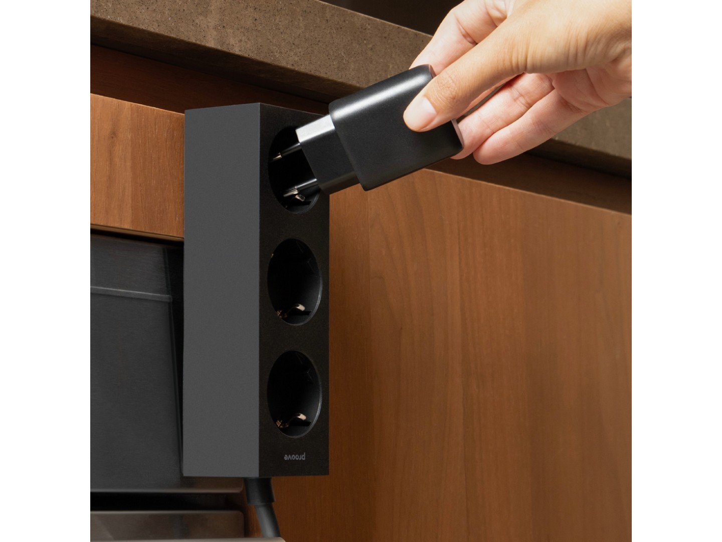Мережевий фільтр Proove Magnet Strip (3xAC) 1.6m Black (PSMS25000001) — фото 7