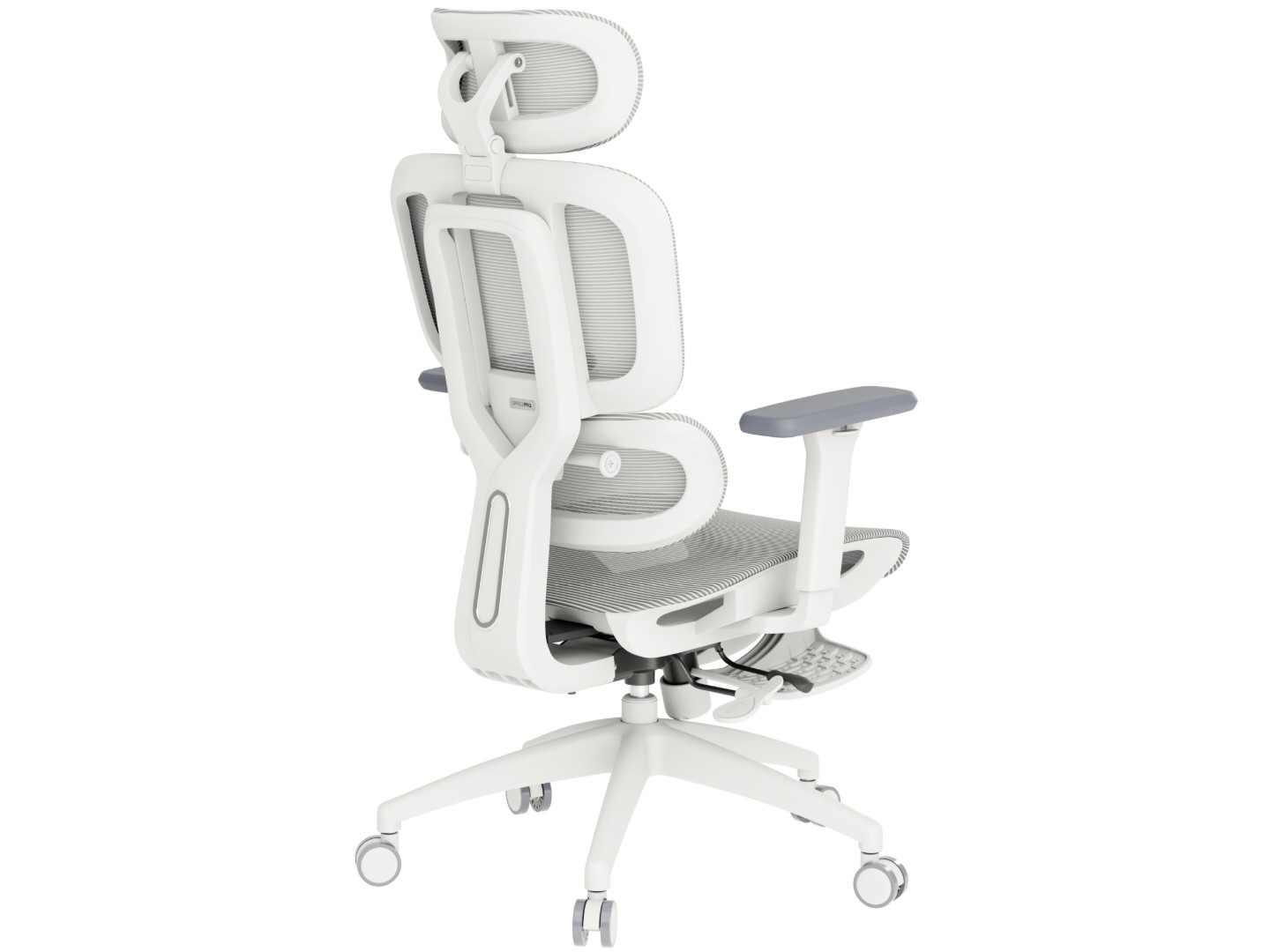 Крісло офісне OfficePro Skyline Footrest (OC750-W-LG-LG) White/Light Gray — фото 20