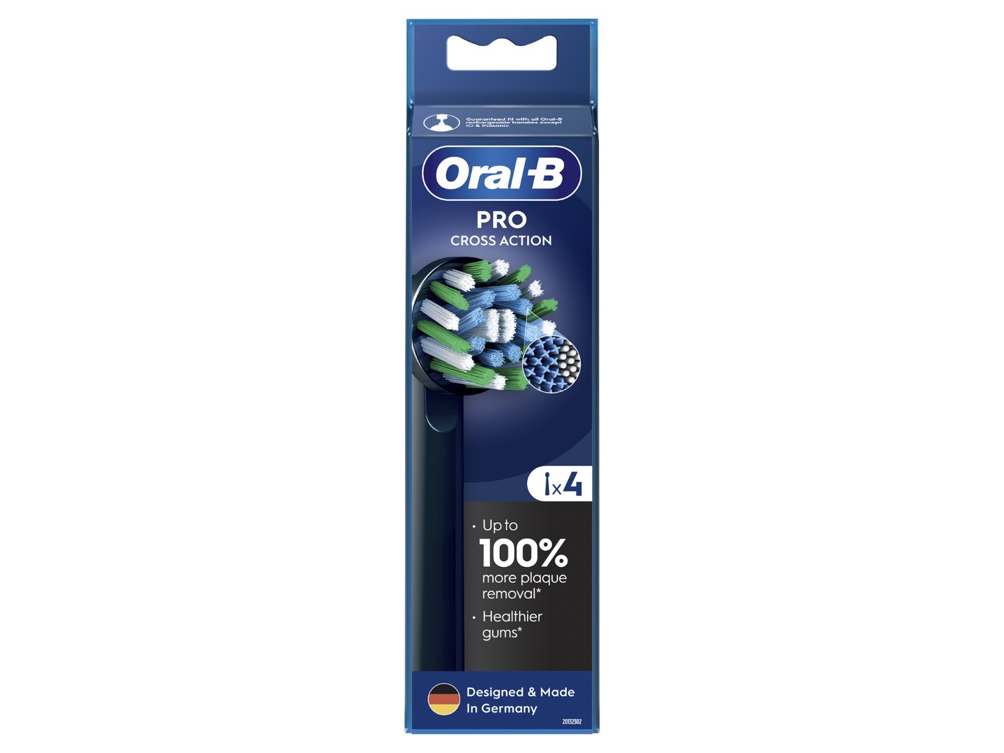 Насадка для зубної щітки Oral-B Braun Cross Action EB50BRX 4 шт — фото 3