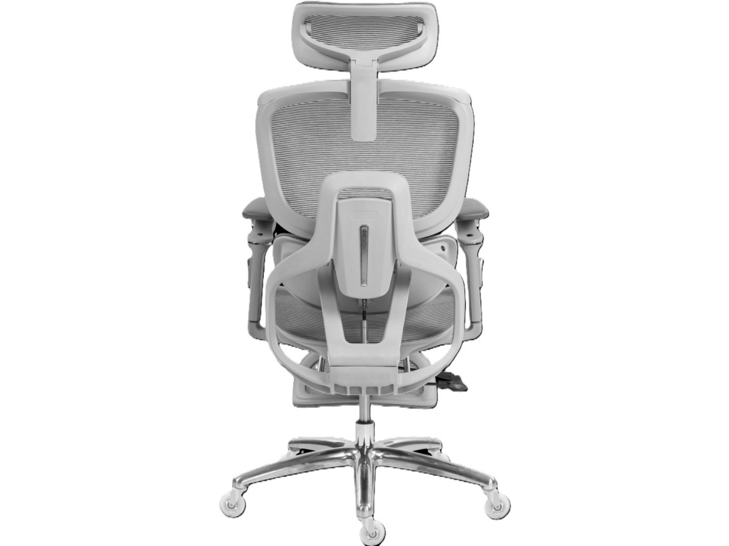 Крісло офісне GT Racer B-816 White/Gray — фото 4