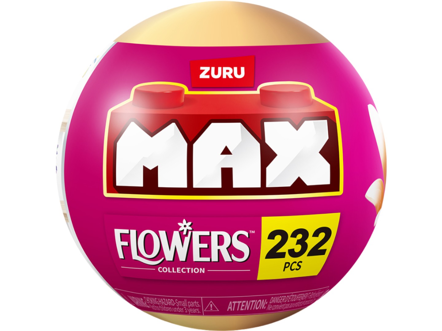 Пластиковий конструктор ZURU в капсулі MAX S1 - САДОВІ КВІТИ в асортименті (83184GQ1) — фото 1