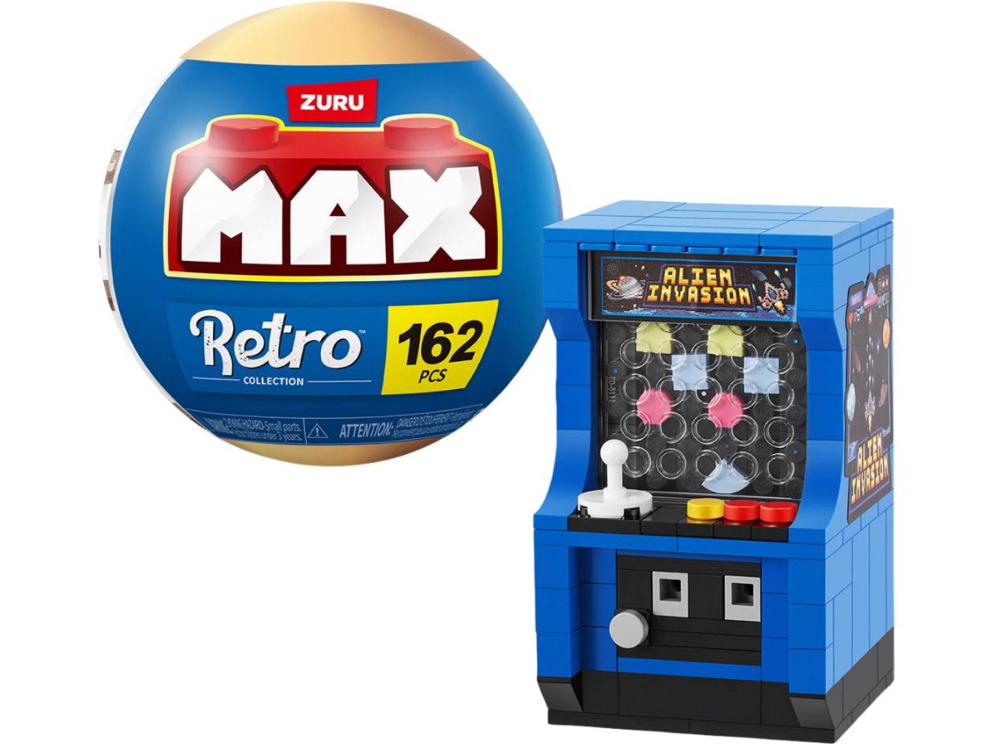 Пластиковий конструктор ZURU в капсулі MAX серії Retro S1 - ІГРОВИЙ АРКАДНИЙ АВТОМАТ (83185BGQ8) — фото 1