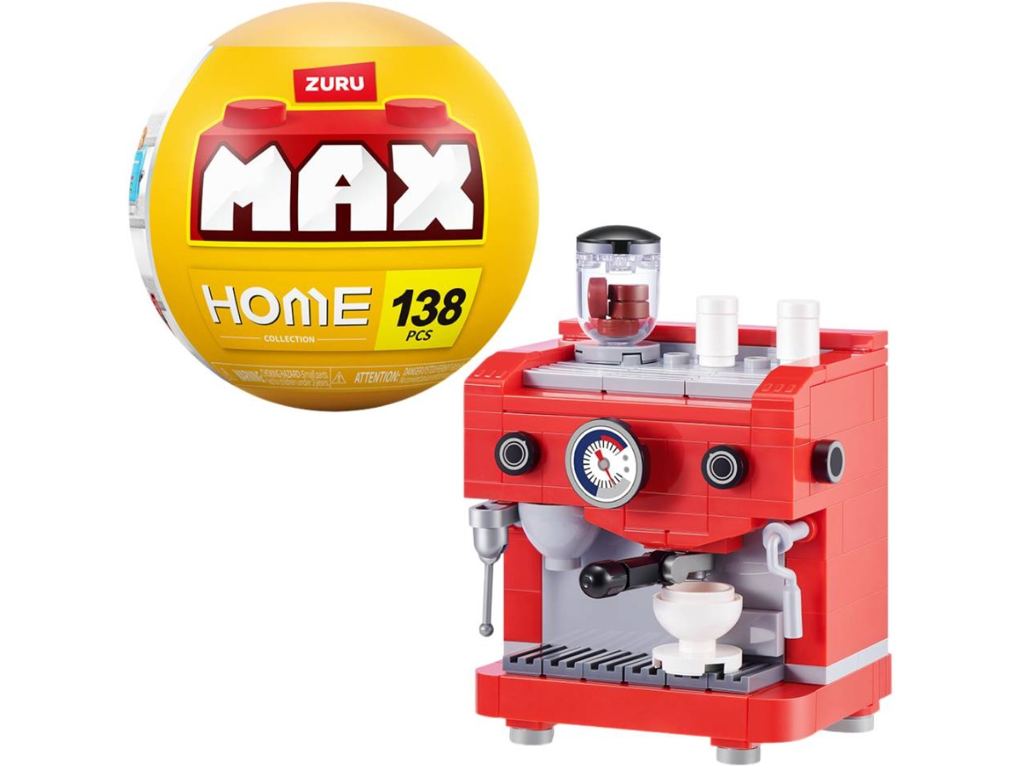 Пластиковий конструктор ZURU в капсулі MAX серії Home S1 - КАФЕМАШИНА (83224AGQ8) — фото 1