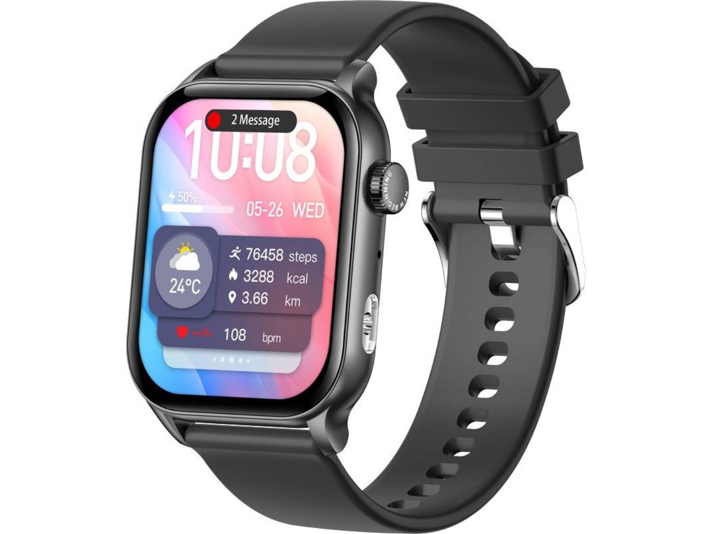 Смарт-годинник Gelius Amazwatch Light GP-SW015 Black (101272)