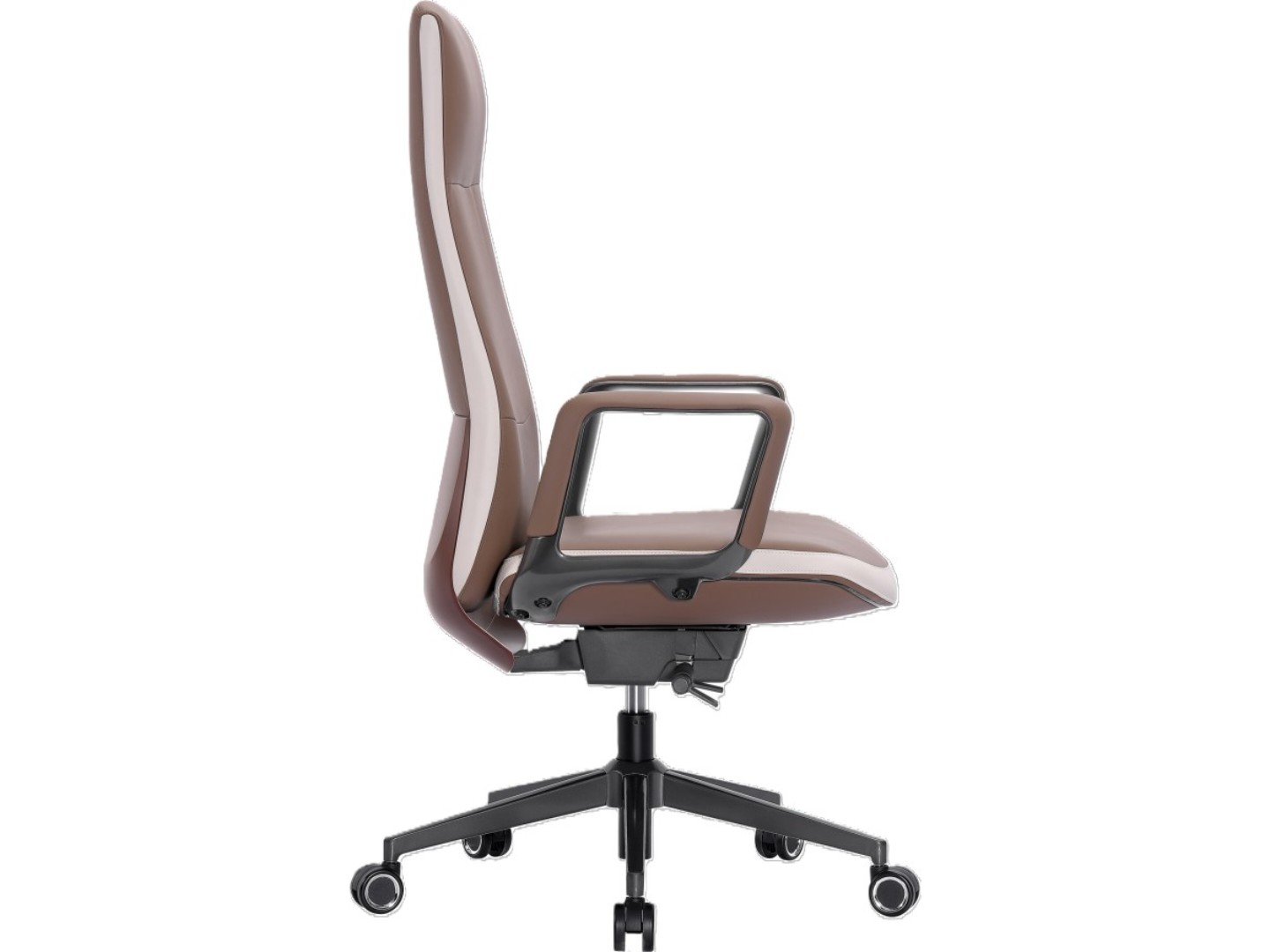 Крісло офісне GT Racer B-3195 Beige/Brown (leather) — фото 2