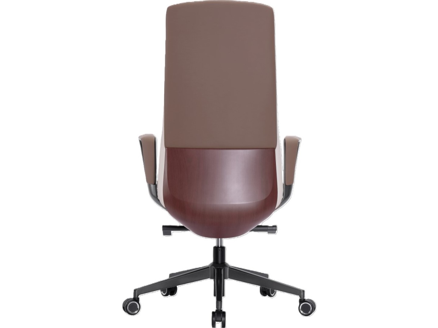 Крісло офісне GT Racer B-3195 Beige/Brown (leather) — фото 4