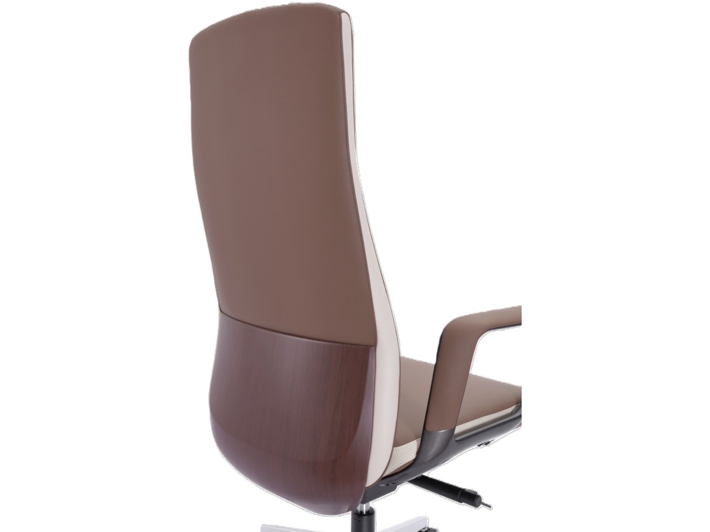 Крісло офісне GT Racer B-3195 Beige/Brown (leather) — фото 6