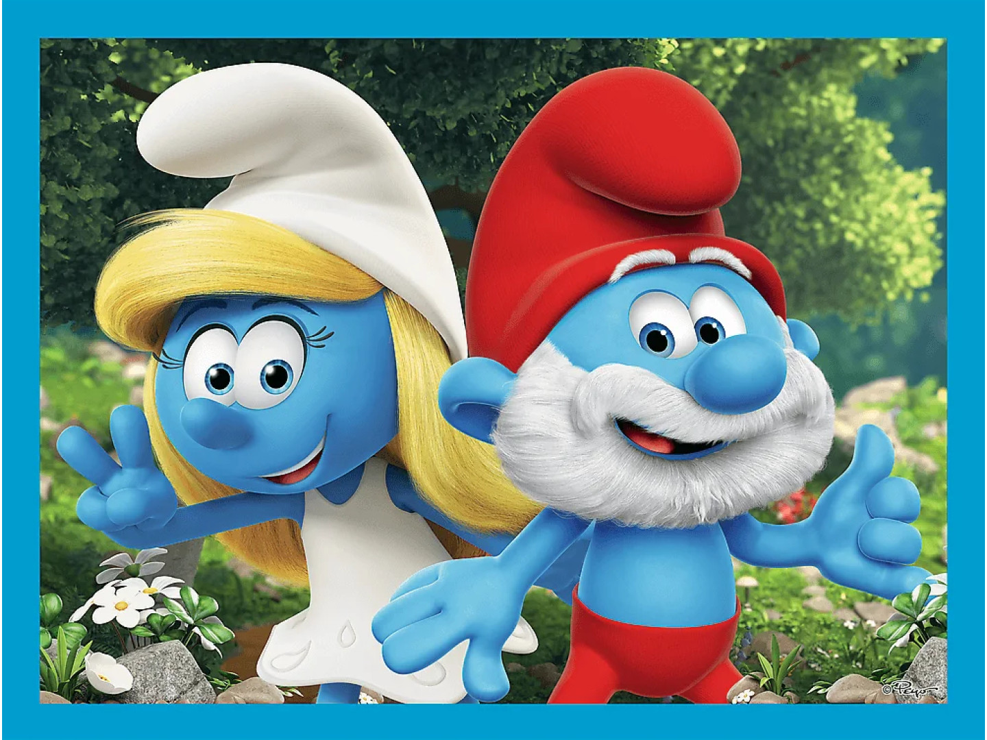 Пазли (3-4 роки) Trefl 2в1+memos The Smurfs Смурфикам весело (36568) — фото 5