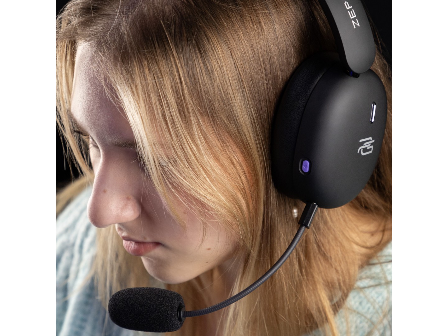 Гарнітура бездротова ігрова Proove Gaming Zephyr APP black/purple (WHZP00022001) — фото 9