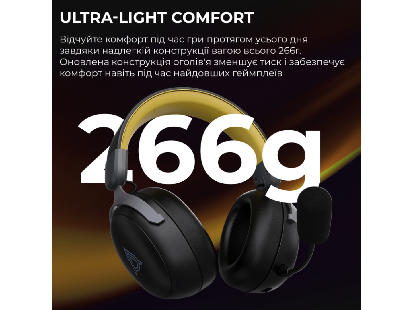 Гарнітура бездротова ігрова Ajazz AHM08 MAX 3-Mode Black (AHM08-MAX-BGY) — фото 4