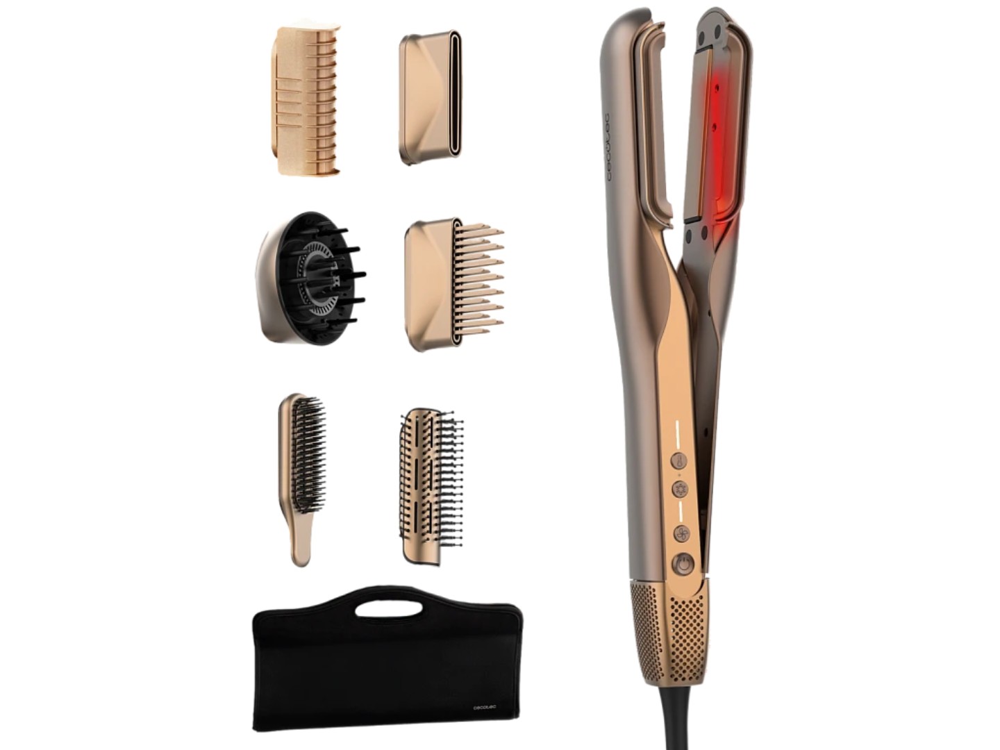 Вирівнювач волосся Cecotec AirLisse 6in1 iTwerk Champagne (A01_EU01_122191)