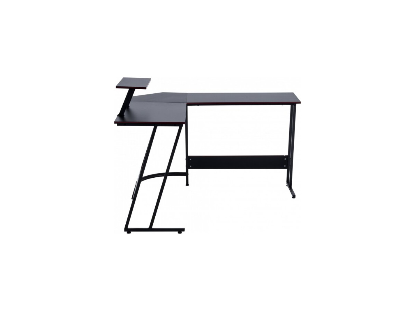 Стіл комп'ютерний GT Racer T-1741 (130x130x45x73) Black — фото 6