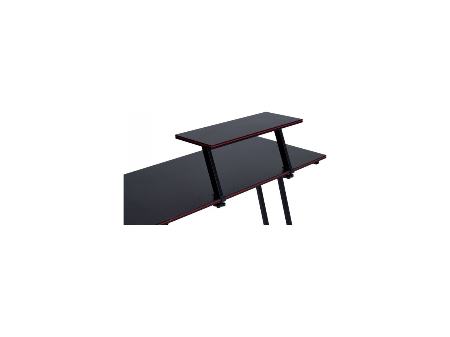 Стіл комп'ютерний GT Racer T-1741 (130x130x45x73) Black — фото 15