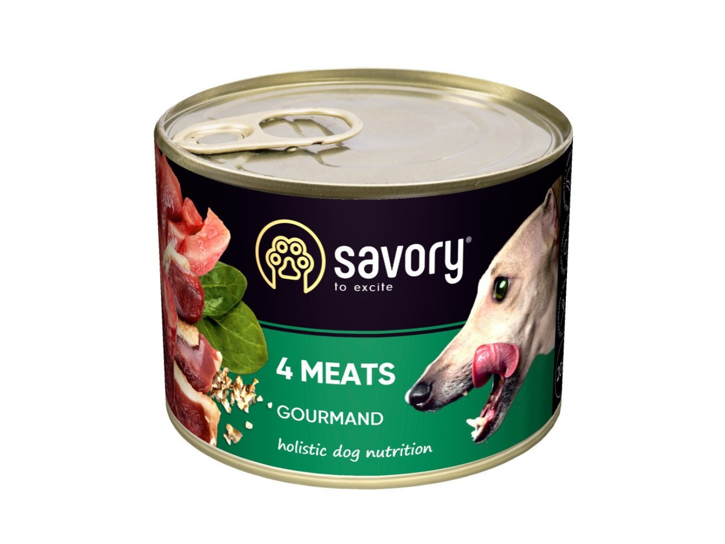 Паштет для собак Savory Dog Gourmand 4 meats для дорослих з чотирма видами м’яса 200 г (4820232630389)