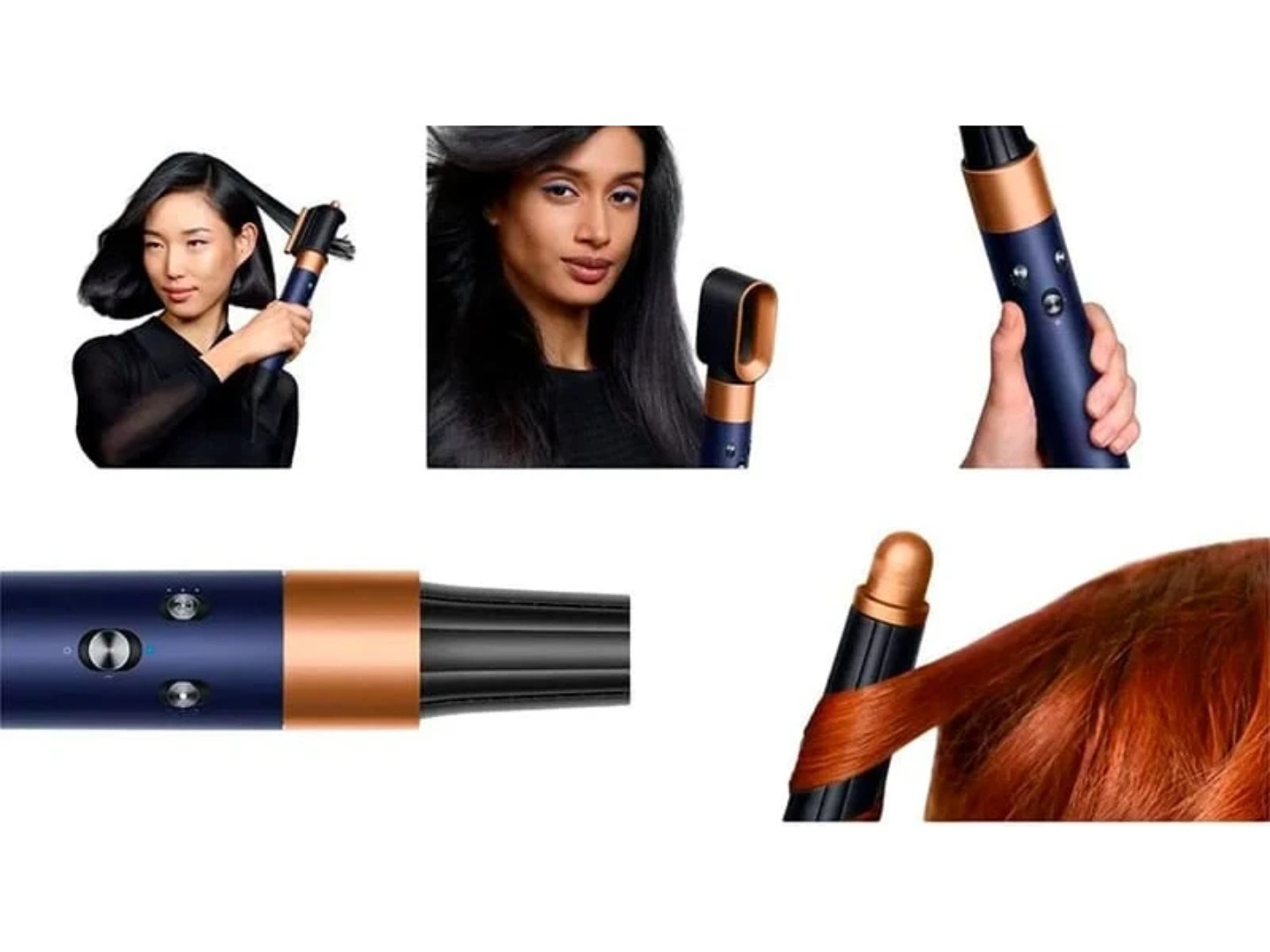 Стайлер Dyson HS08 Airwrap ID Straight/Wavy Prussian blue/Rich Copper Синій/Мідь (107163-01) — фото 3