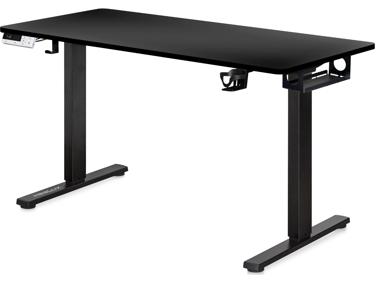 Стіл з електрорегулюванням висоти Mealux PowerDesk Duo Black (EVO-242 Duo B/B) — фото 1