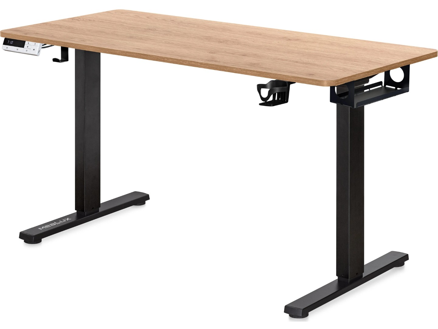 Стіл з електрорегулюванням висоти Mealux PowerDesk Duo Mahogany (EVO-242 Duo Mahogany / B) — фото 1