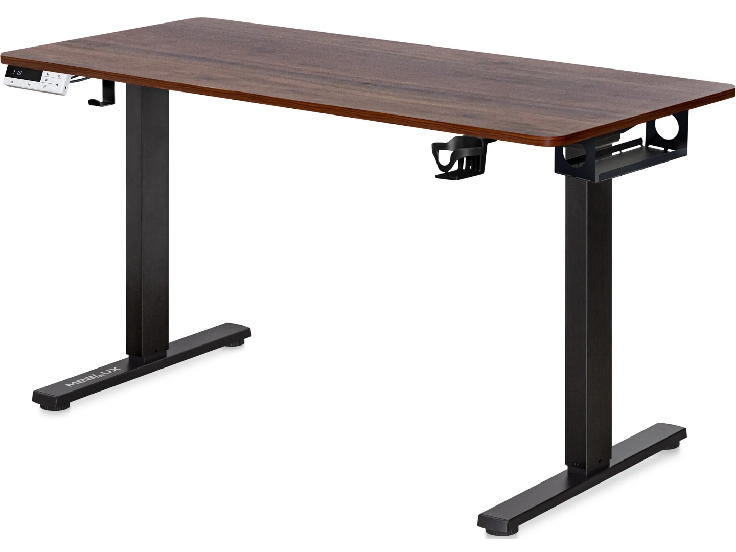 Стіл з електрорегулюванням висоти Mealux PowerDesk Duo Walnut (EVO-242 Duo Walnut /B) — фото 1