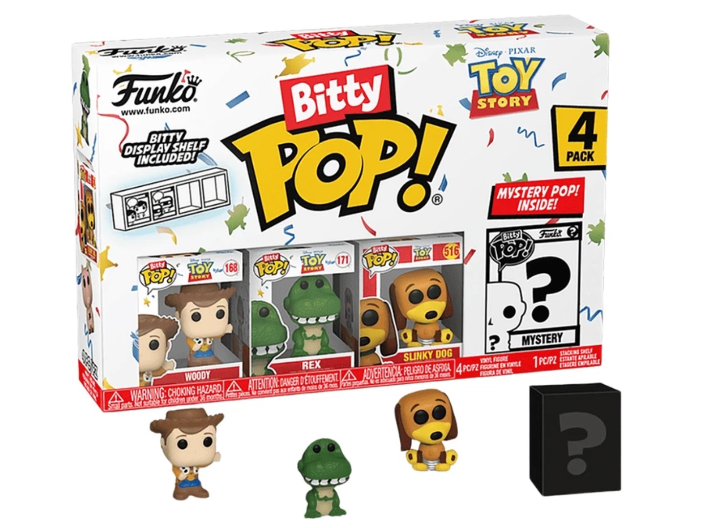 Набір ігрових фігурок FUNKO BITTY POP! серії Історія іграшок - ВУДІ в асортименті (73042) — фото 1