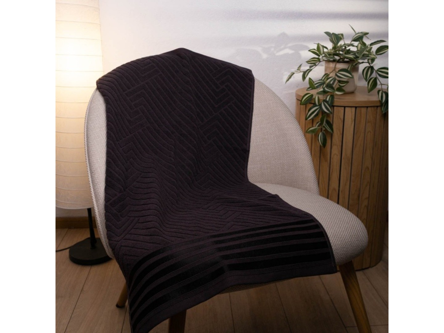 Рушник для рук GM Textile махровий Soft темно-шоколадний 40х70 — фото 2