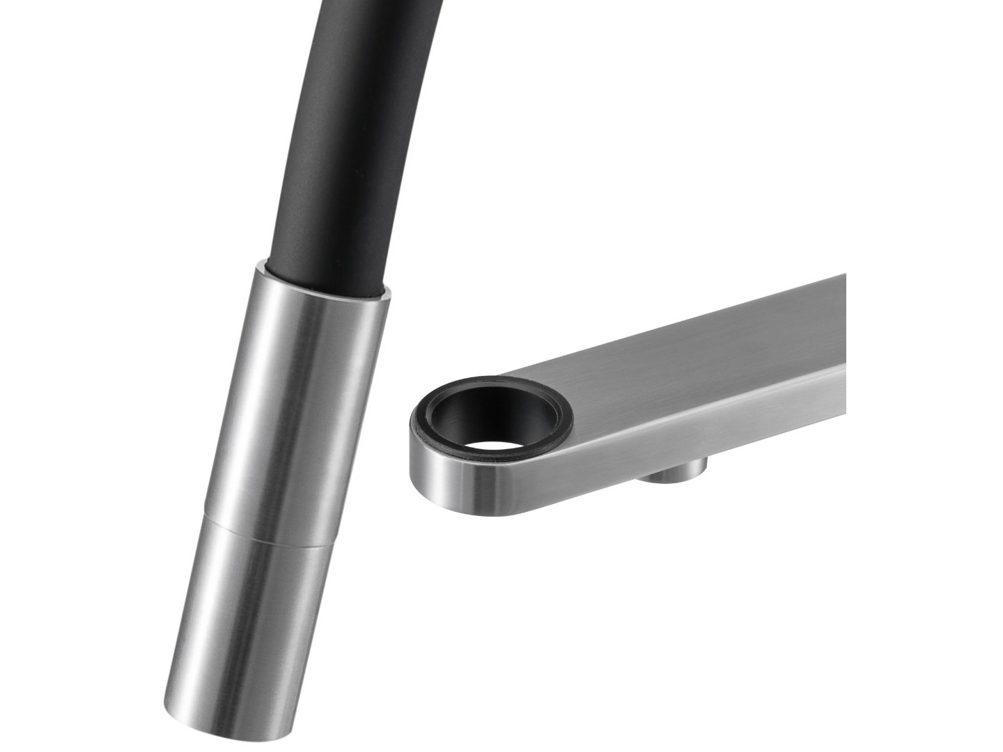 Кухонний змішувач GRANADO Hita inox black — фото 3