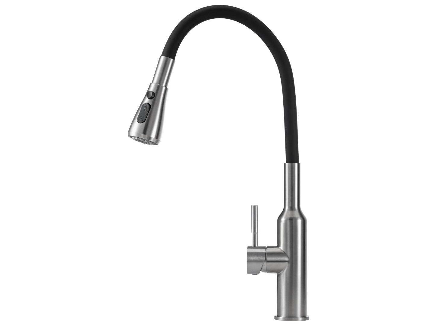 Кухонний змішувач GRANADO Renera inox black — фото 2