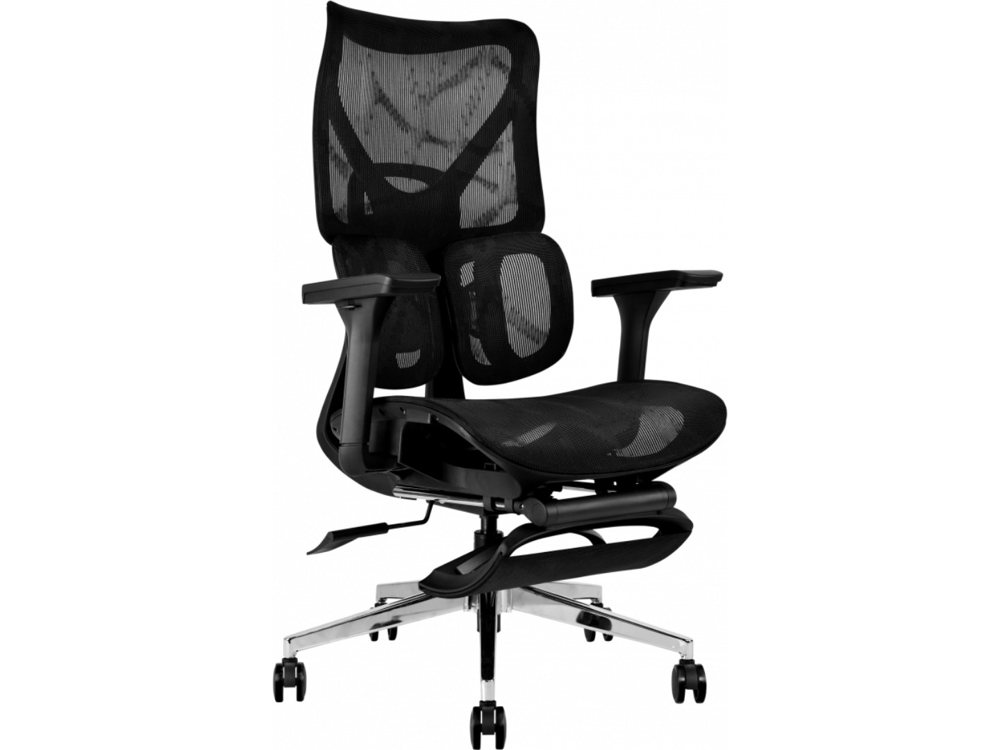 Крісло офісне GT Racer B-3002 Black/Black — фото 1