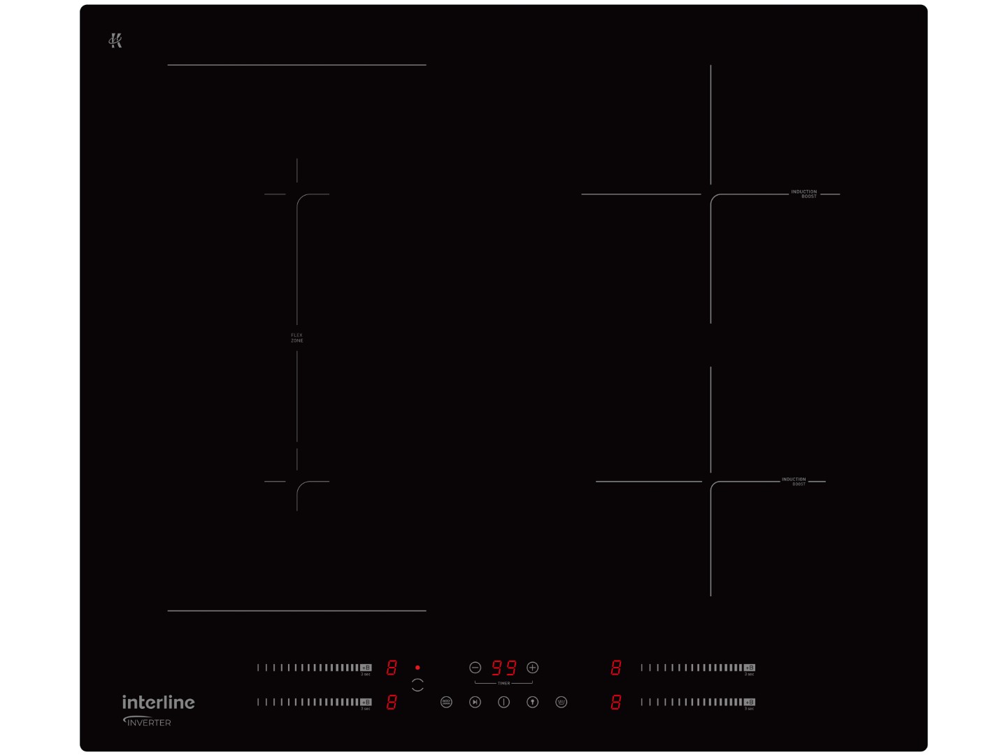 Варильна поверхня електрична Interline HIV 562 SIP BA Nano Matte