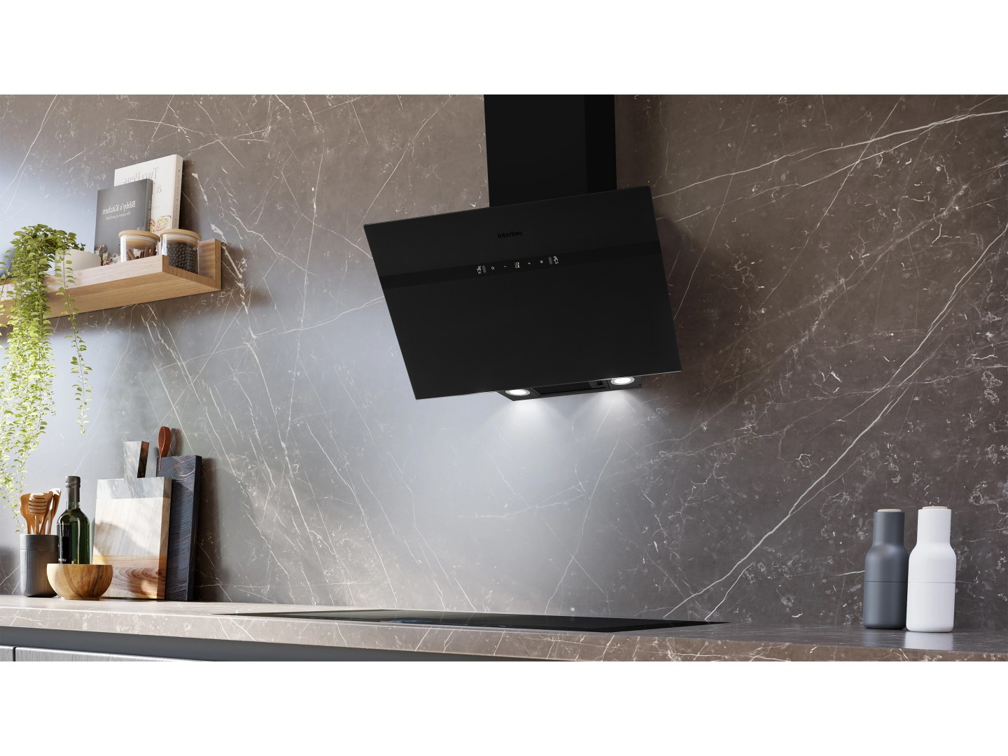 Витяжка декоративна Interline STREAM BL A/60/GL/M INV Nano Matte — фото 7