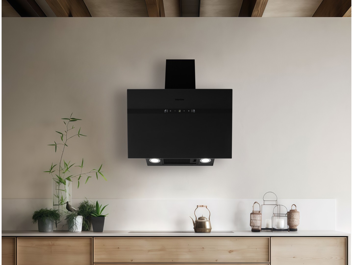 Витяжка декоративна Interline STREAM BL A/60/GL/M INV Nano Matte — фото 3
