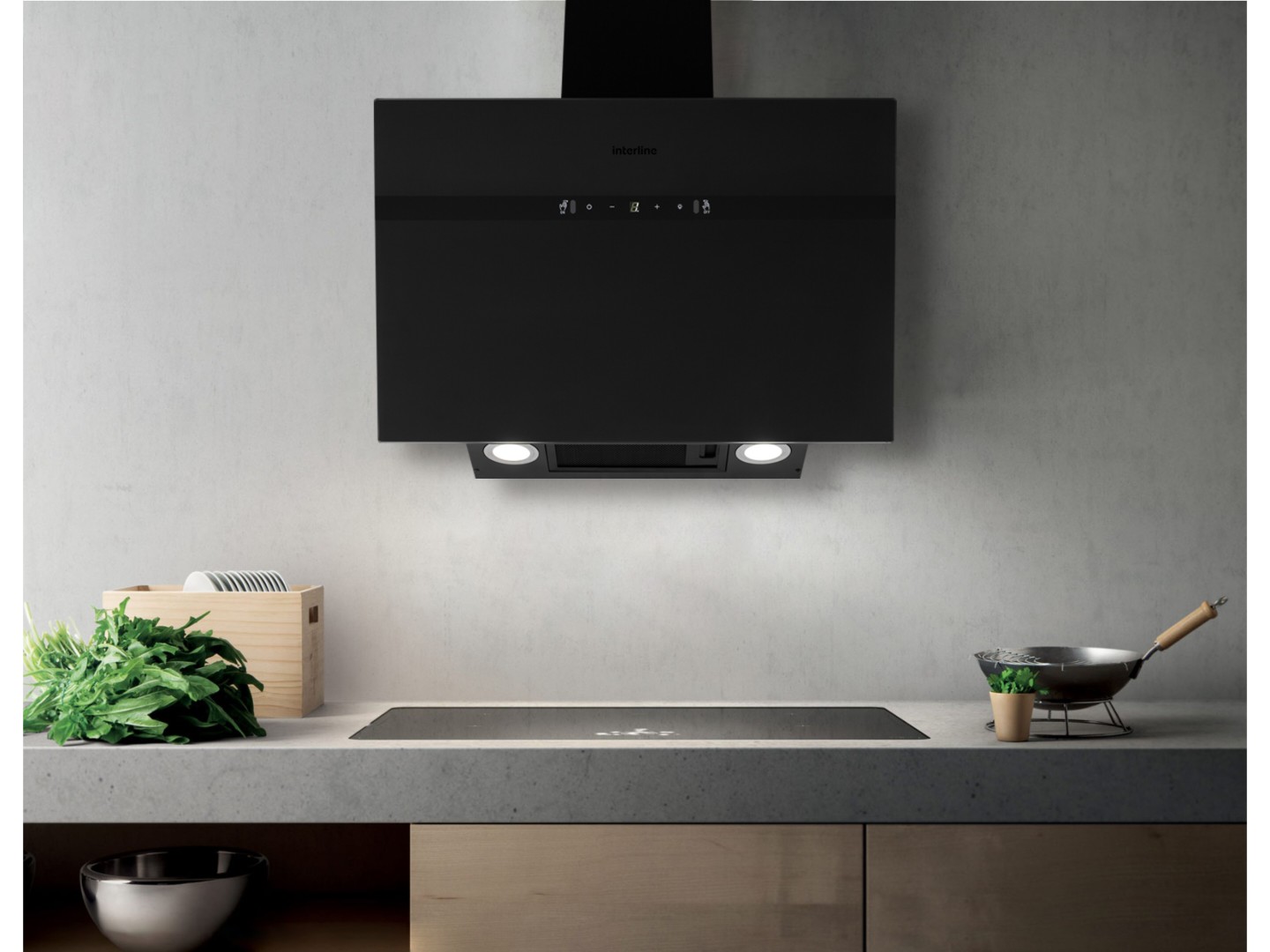 Витяжка декоративна Interline STREAM BL A/60/GL/M INV Nano Matte — фото 5