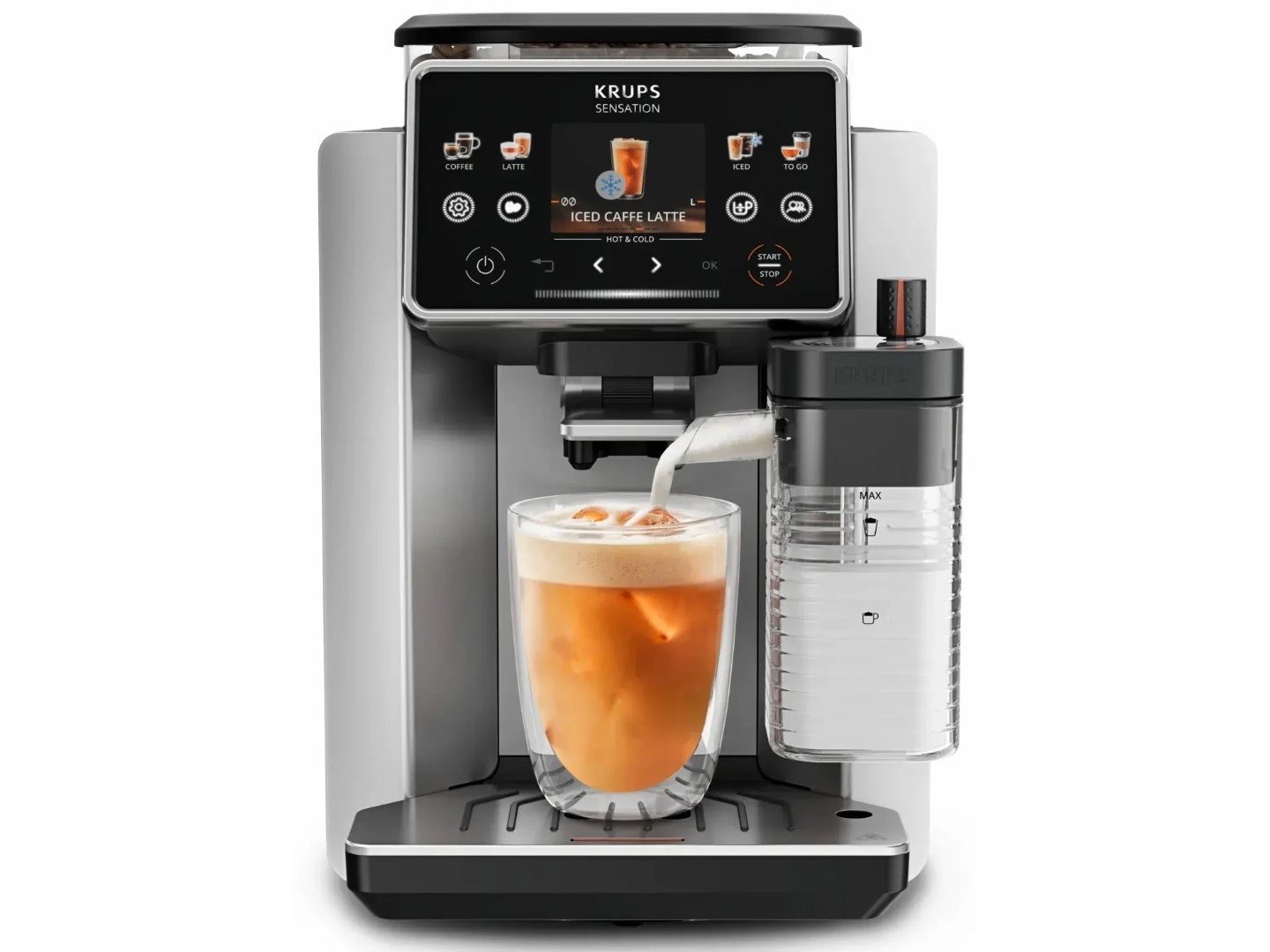 Кавомашина Krups EA918GE0 Sensation Elite Hot & Cold