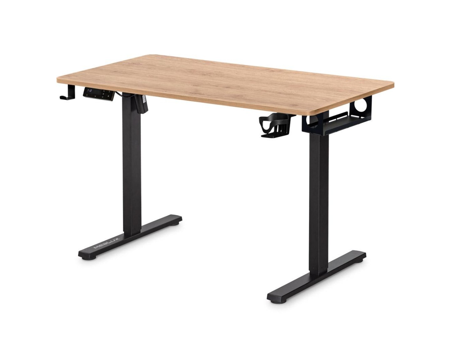 Стіл з електрорегулюванням висоти Mealux PowerDesk Lite XL Mahogany (EVO-202 Lite Mahogany/B)