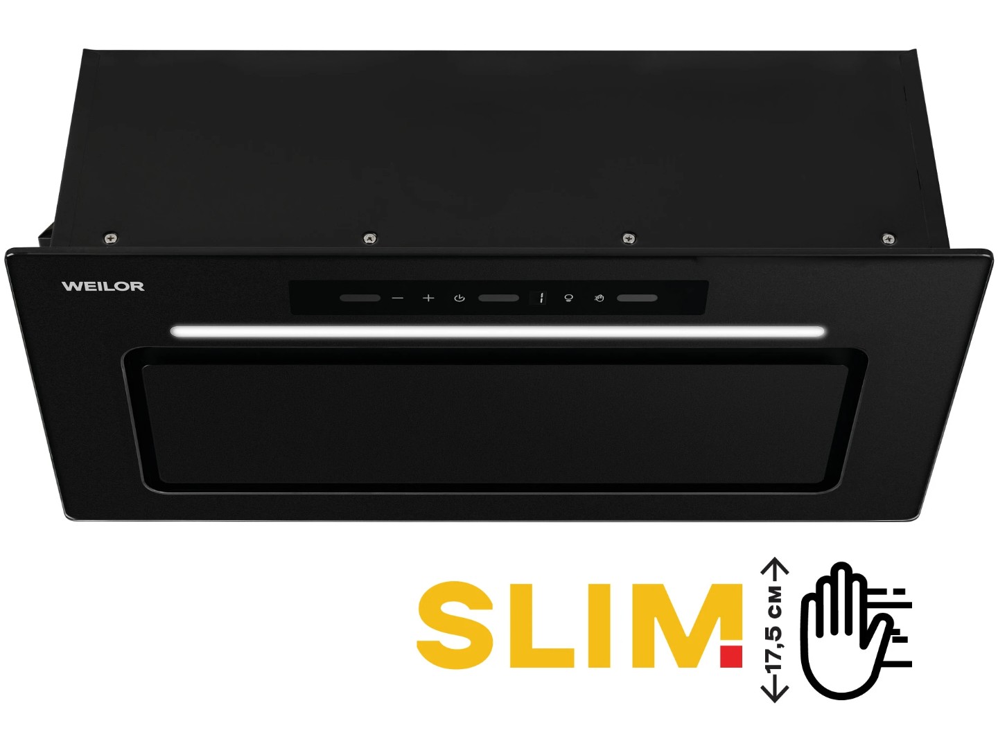 Витяжка вбудована Weilor LUMINA WBG 65 BLACK MATTE