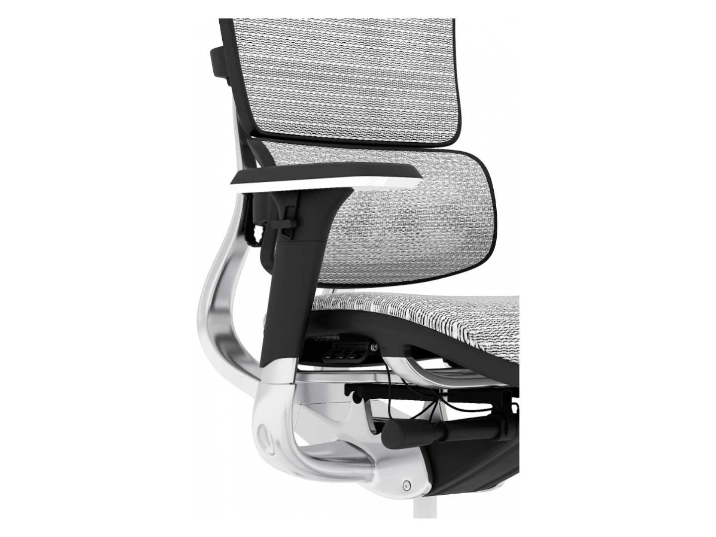 Крісло офісне GT Racer X-801 Light Gray (W17-1) — фото 3
