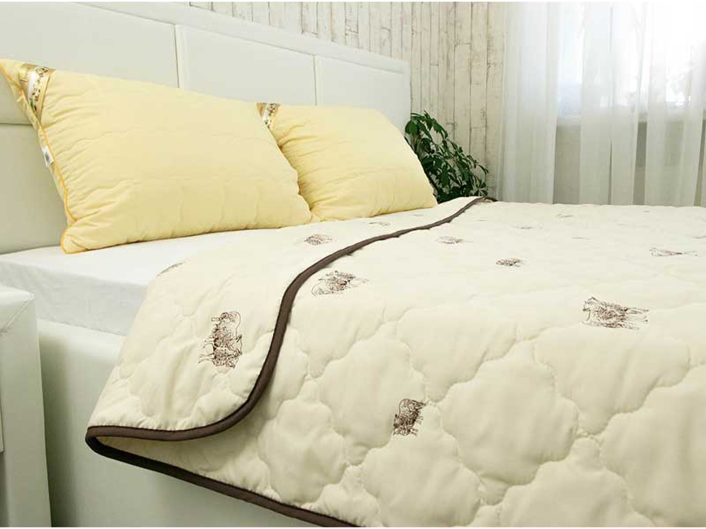 Ковдра демісезонна полуторна Руно 140х205 см вовняна Comfort Sheep (321.52ШКУ_Sheep) — фото 3