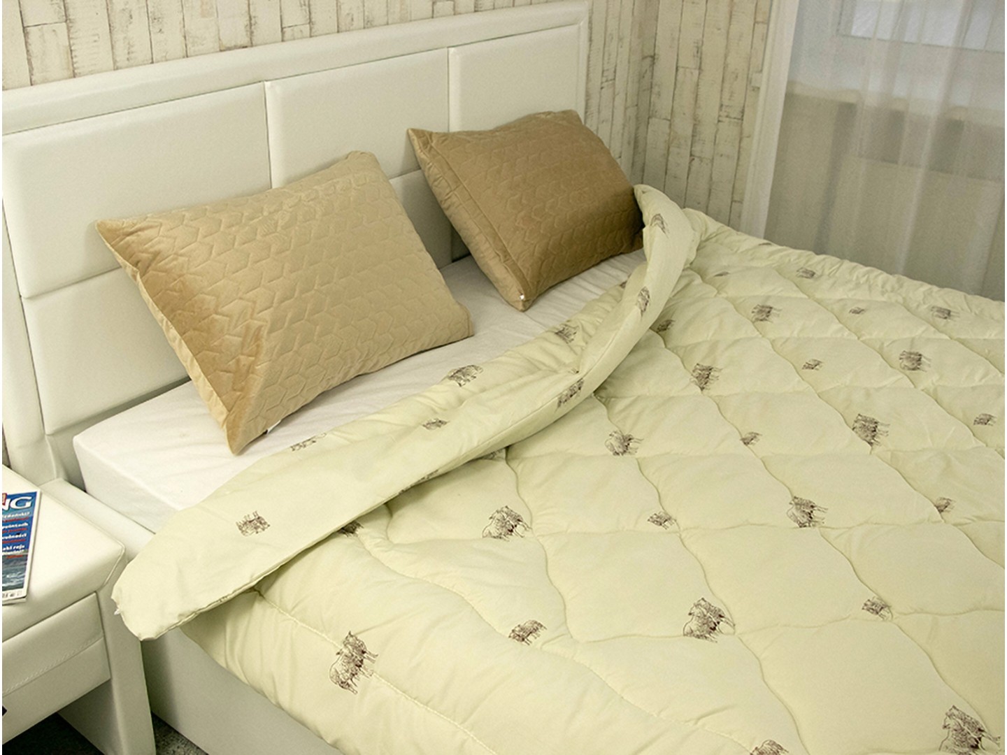 Ковдра всесезонна полуторна Руно 155х210 см вовняна Comfort+ Sheep (317.52ПШК+У_Sheep) — фото 4