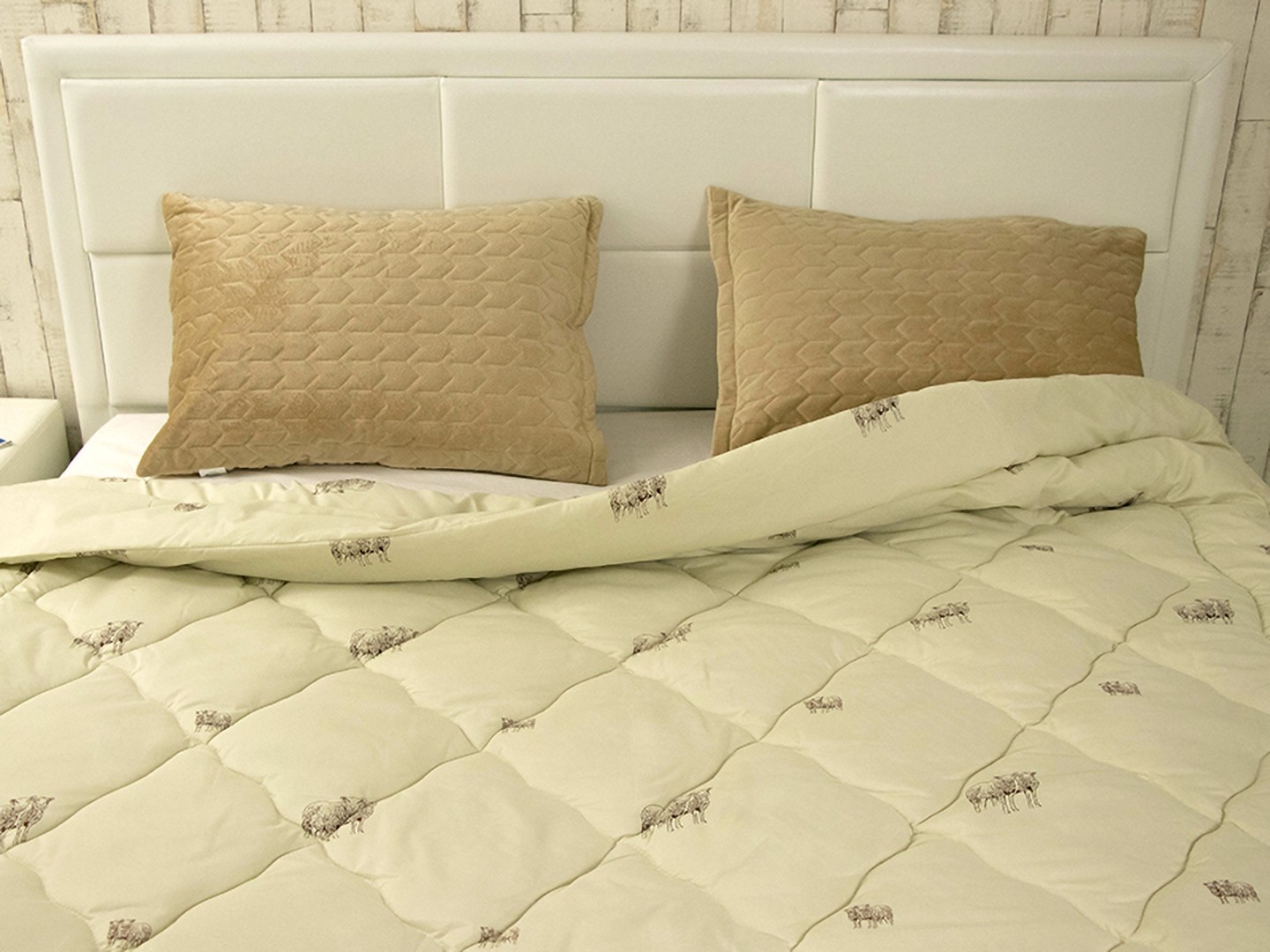 Ковдра всесезонна полуторна Руно 155х210 см вовняна Comfort+ Sheep (317.52ПШК+У_Sheep) — фото 5