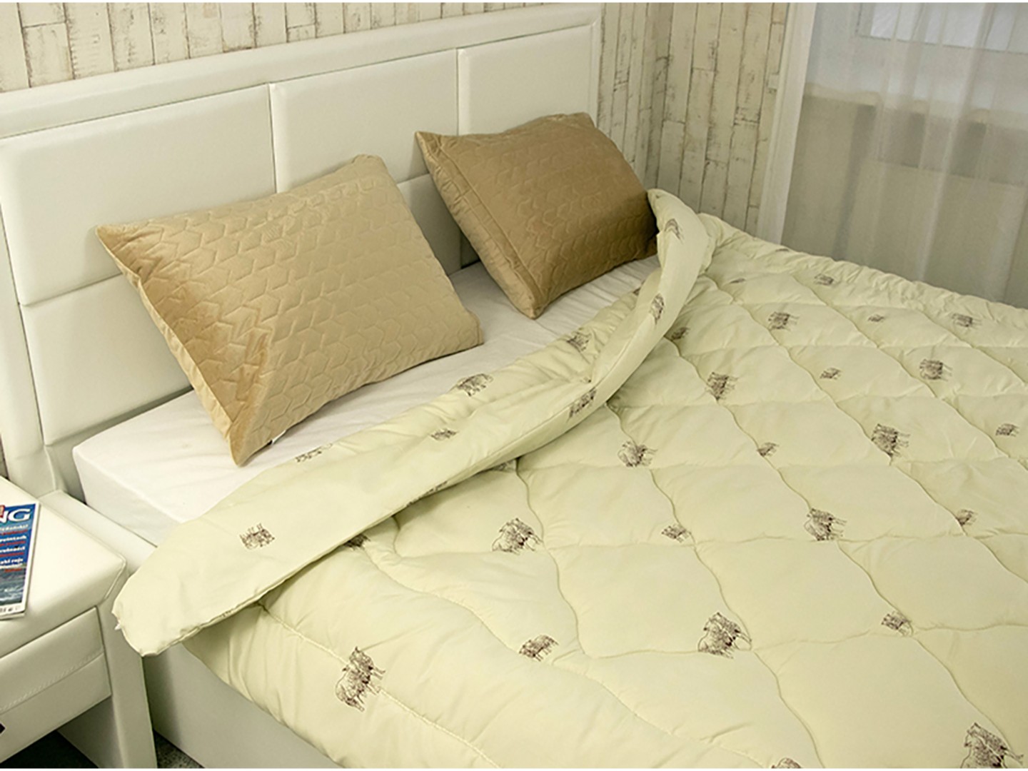 Ковдра зимова двоспальна Руно 172х205 см вовняна Comfort+ Sheep (316.52ПШК+У_Sheep) — фото 4