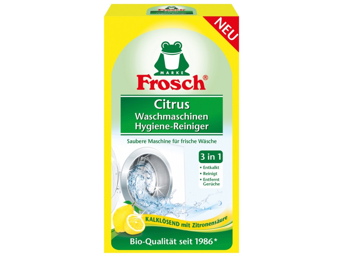 Засіб від накипу для пральних машин Frosch Лимон 250 г (4001499939891)