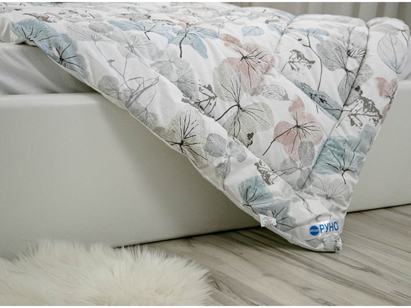 Ковдра демісезонна двоспальна Руно 172х205 Comfort+ Wool Harmony бязь (316.02ШК+У_Wool Harmony) — фото 9