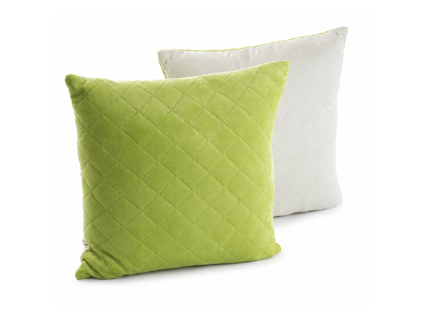 Подушка декоративна Руно 40х40 VeLour Olive Green (311.55_Olive Green ромб) — фото 3