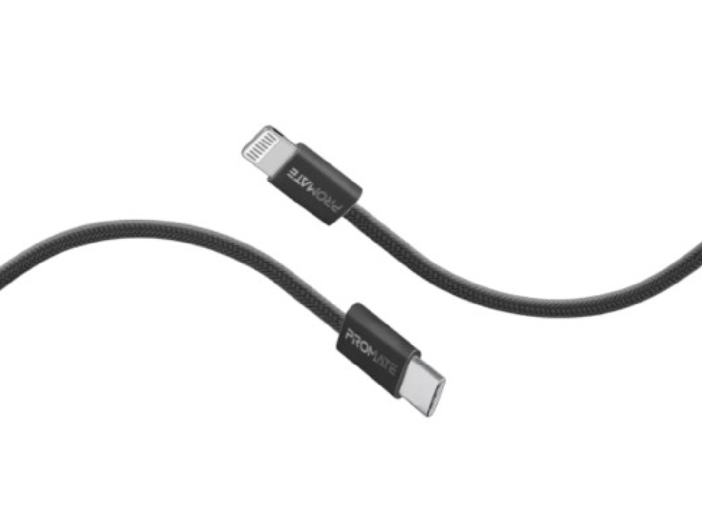 Кабель Promate USB Type-C-Lightning (ecoline-ci120.black) — фото 1
