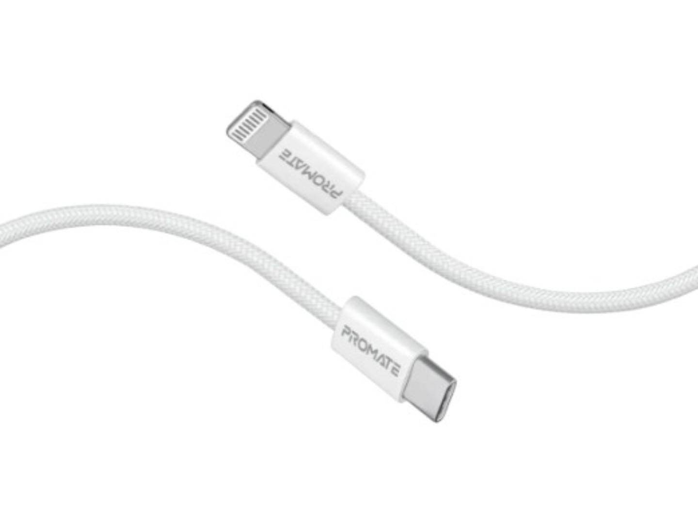 Кабель Promate USB Type-C-Lightning (ecoline-ci120.white) — фото 1